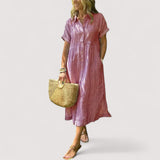 Rea™ | robe chemise rayée