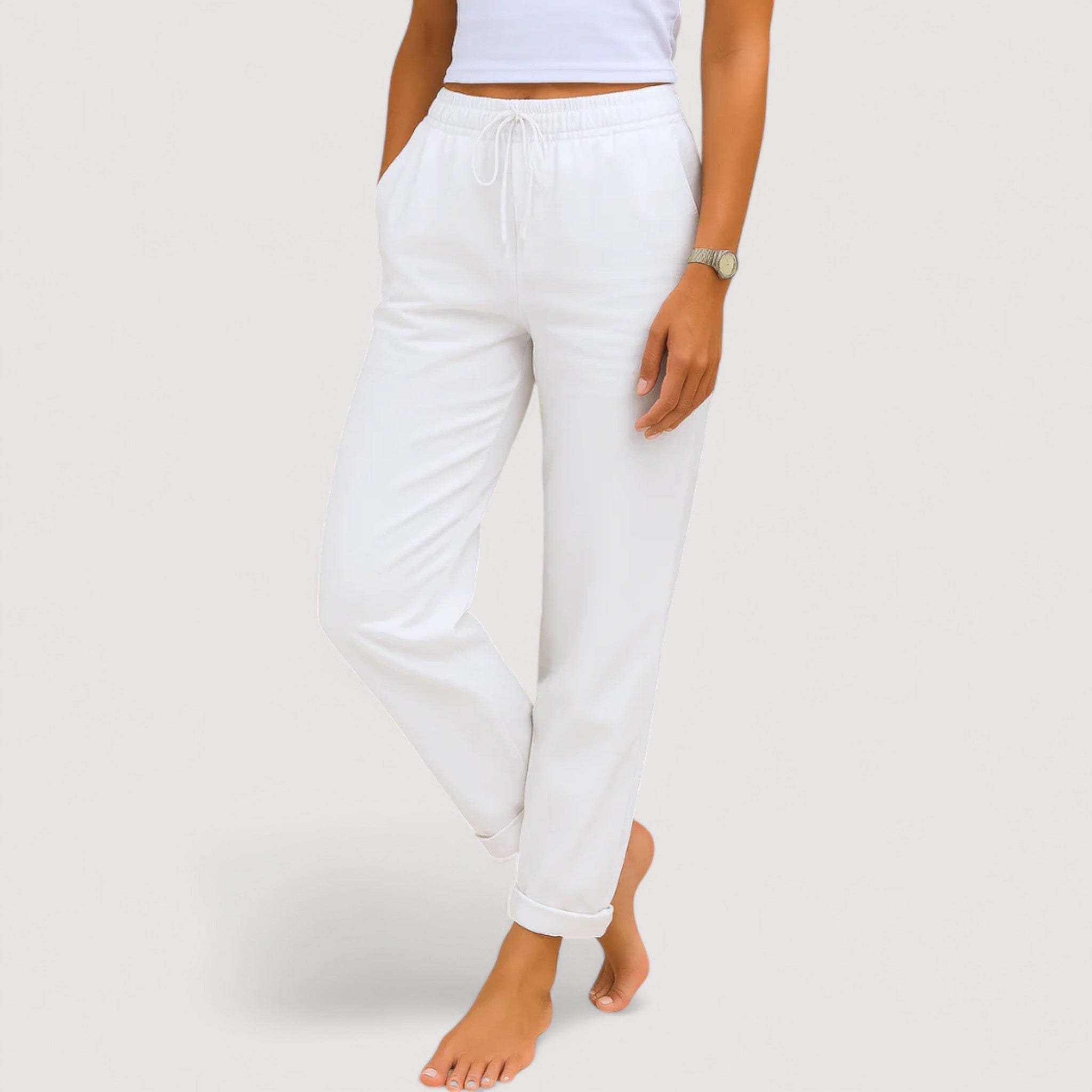 Monica™ | Pantalons en lin décontractés