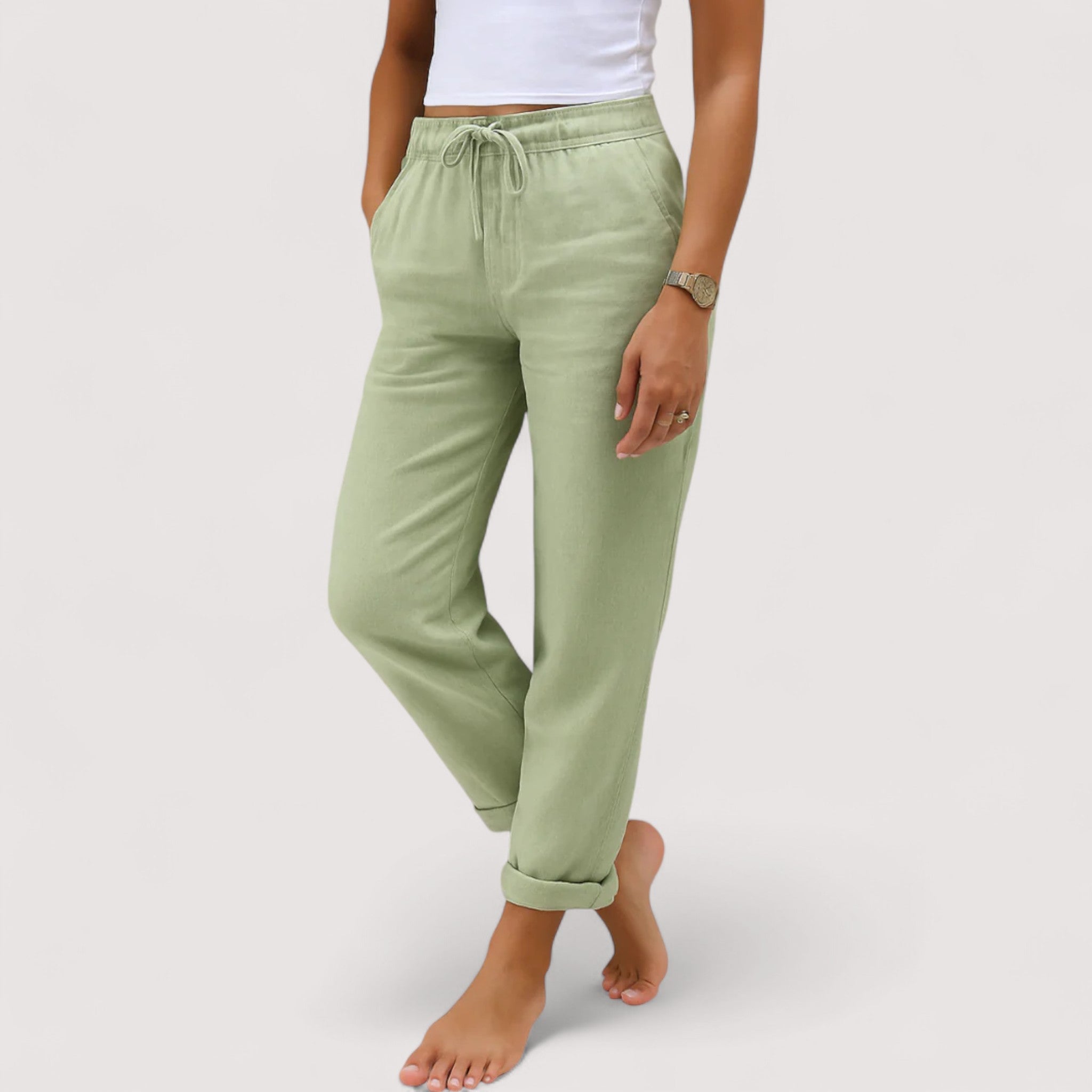 Monica™ | Pantalons en lin décontractés
