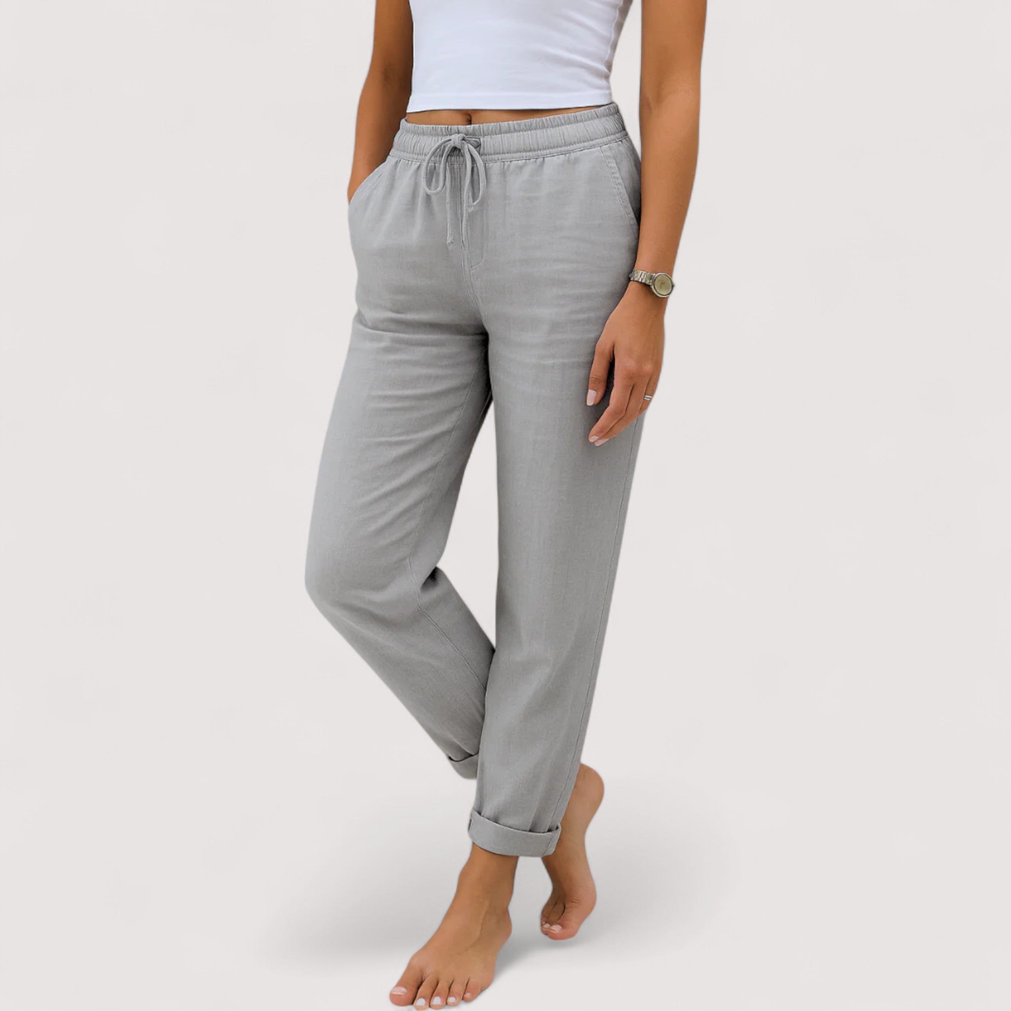Monica™ | Pantalons en lin décontractés