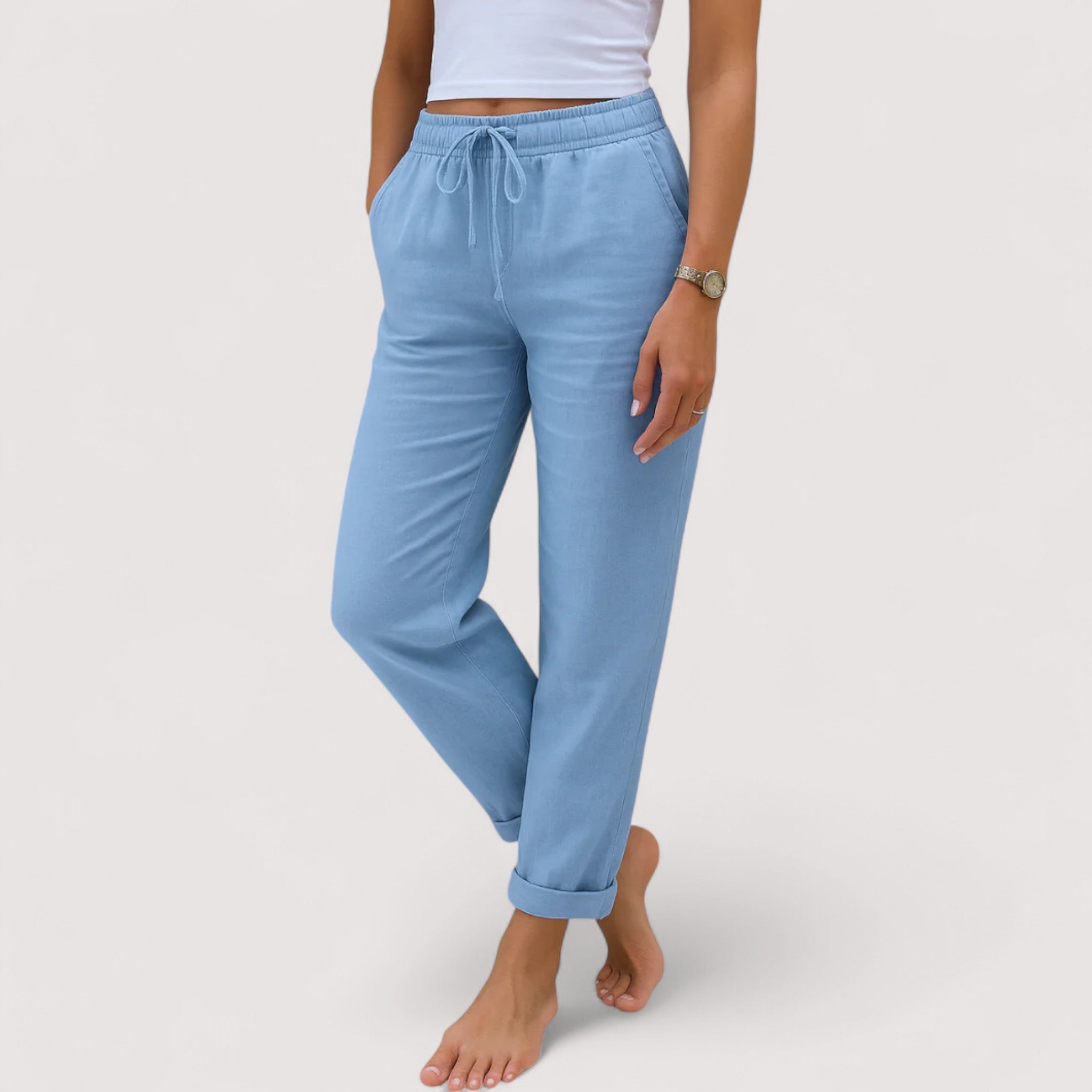 Monica™ | Pantalons en lin décontractés