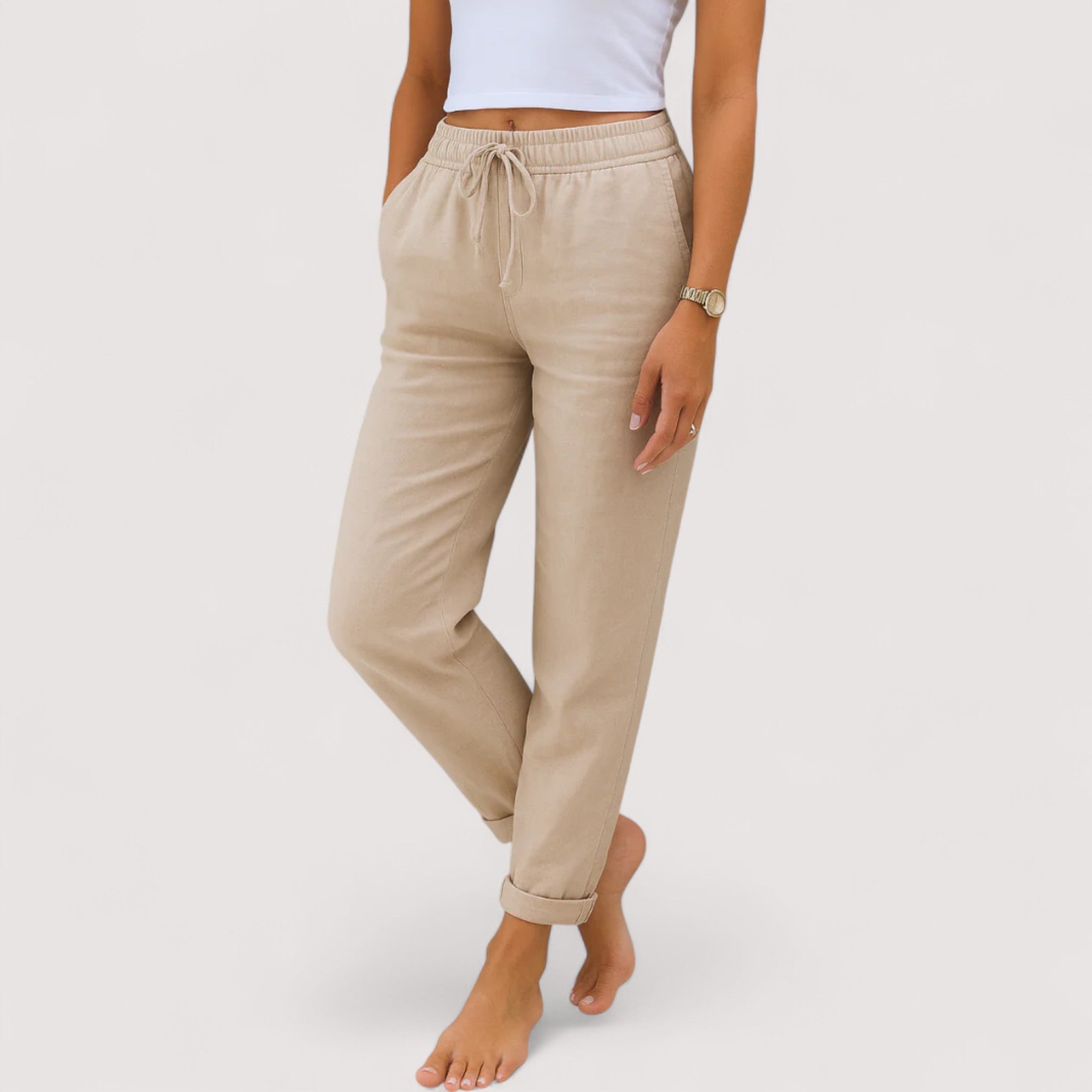 Monica™ | Pantalons en lin décontractés