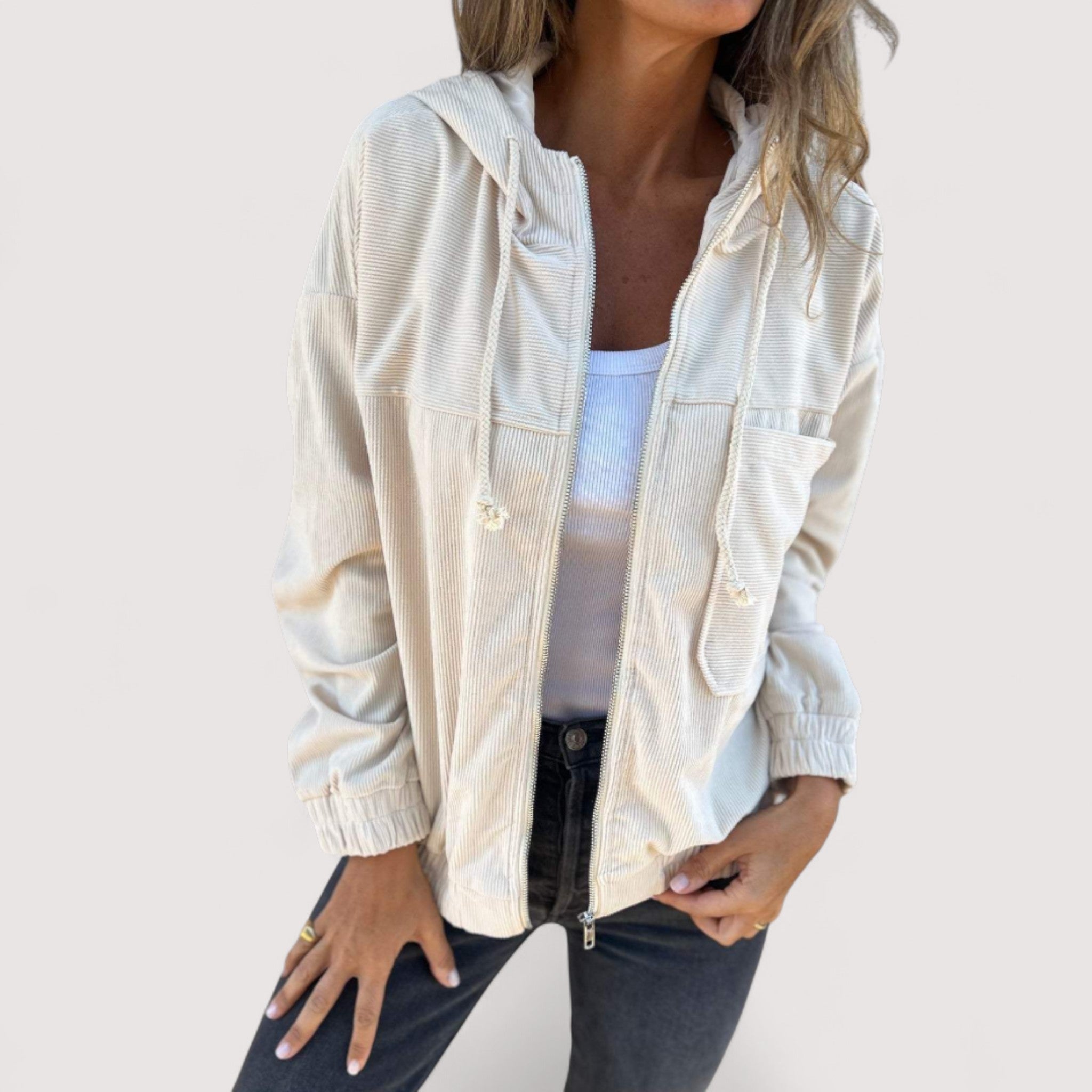 Marta™ | Veste à capuche en velours côtelé