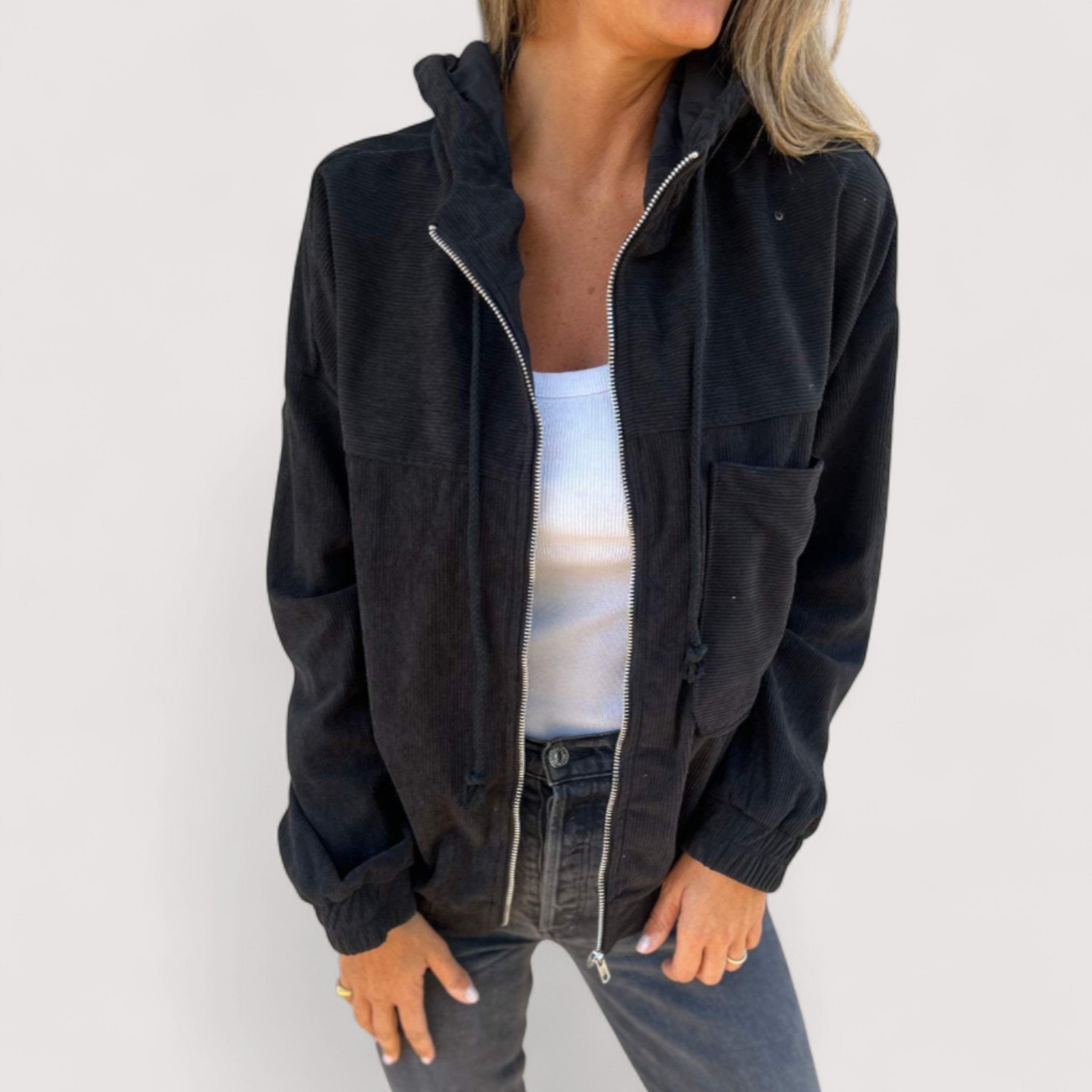 Marta™ | Veste à capuche en velours côtelé
