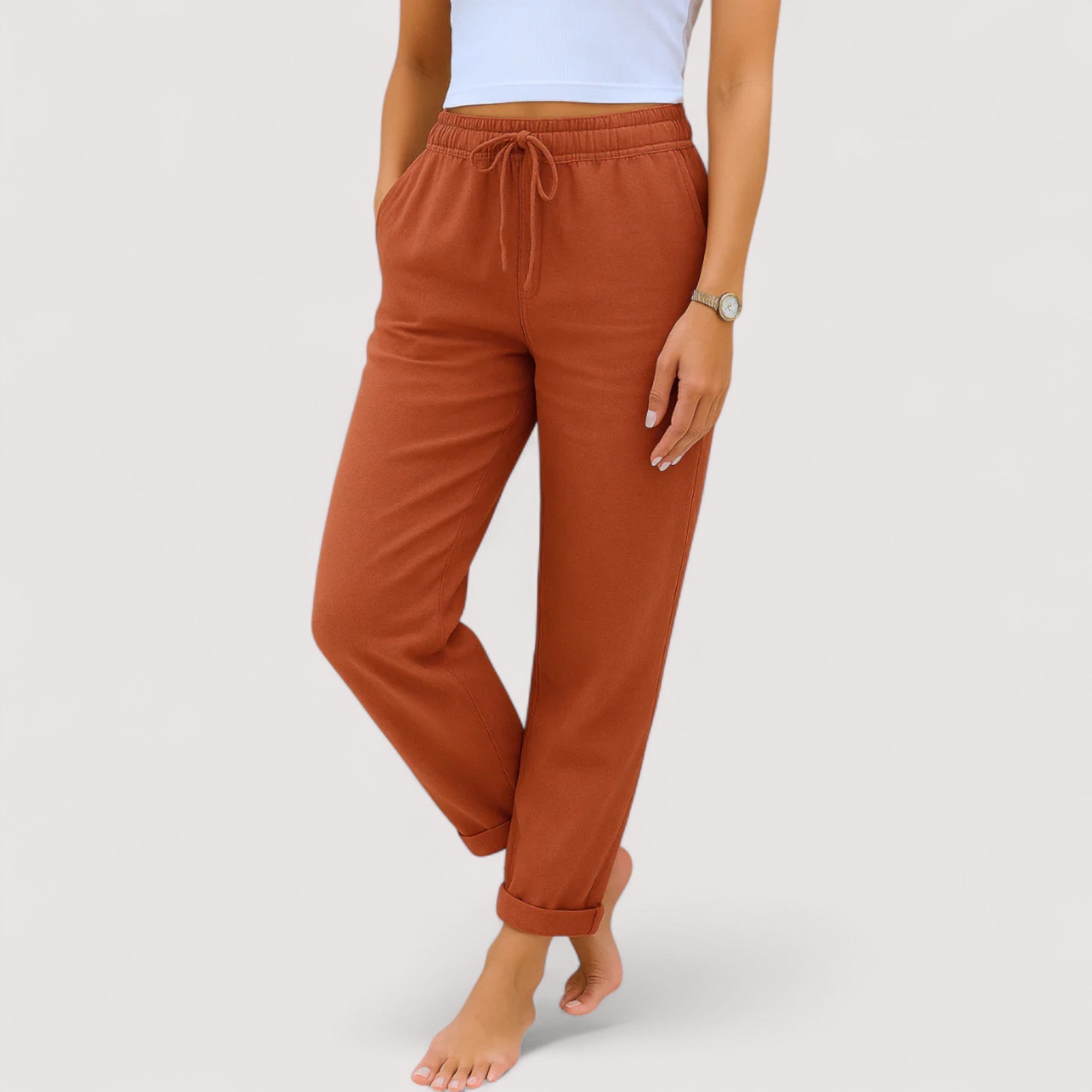 Monica™ | Pantalons en lin décontractés