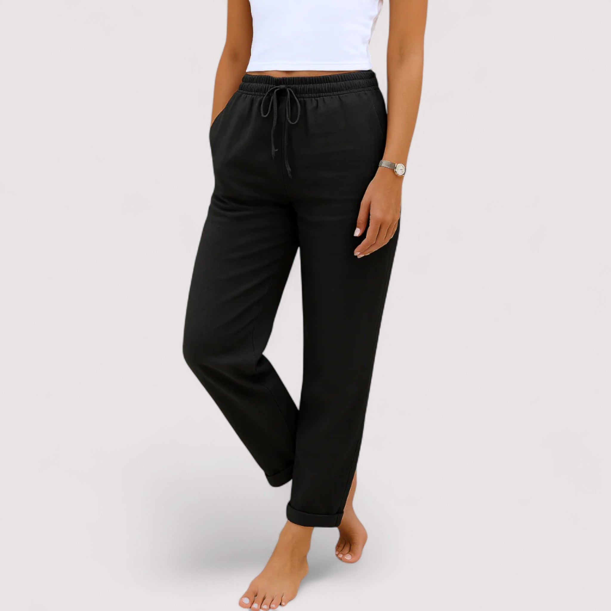 Monica™ | Pantalons en lin décontractés