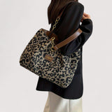 Anouk™ | Sac de shopping en toile à motif léopard