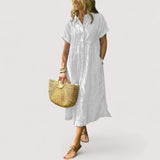 Rea™ | robe chemise rayée