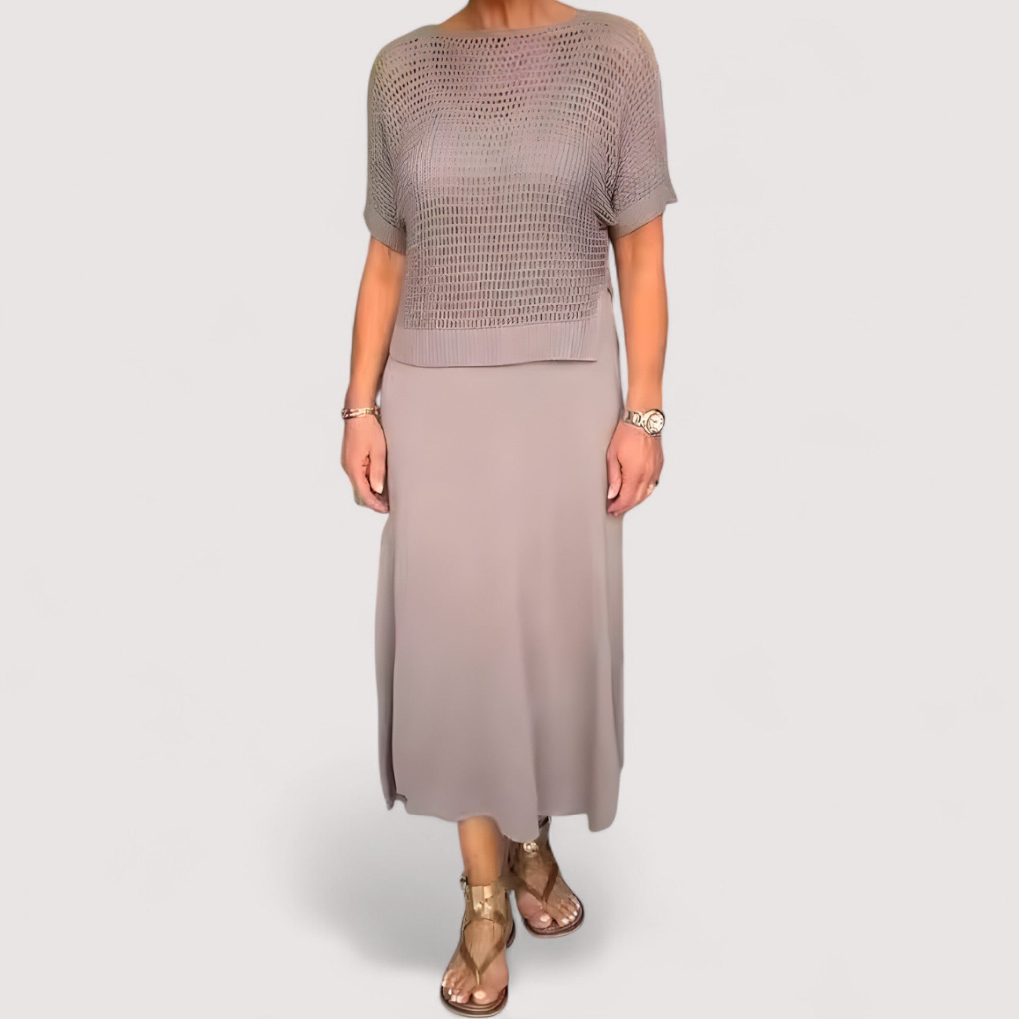 Claudia™ | Robe d'été avec haut en tricot