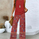 Ovelynra™ | Ensemble débardeur sans manches et pantalon large