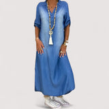 Zava™ | Robe en Denim Longue
