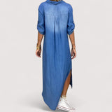 Zava™ | Robe en Denim Longue