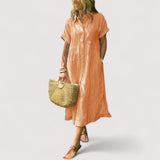Rea™ | robe chemise rayée