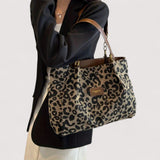 Anouk™ | Sac de shopping en toile à motif léopard