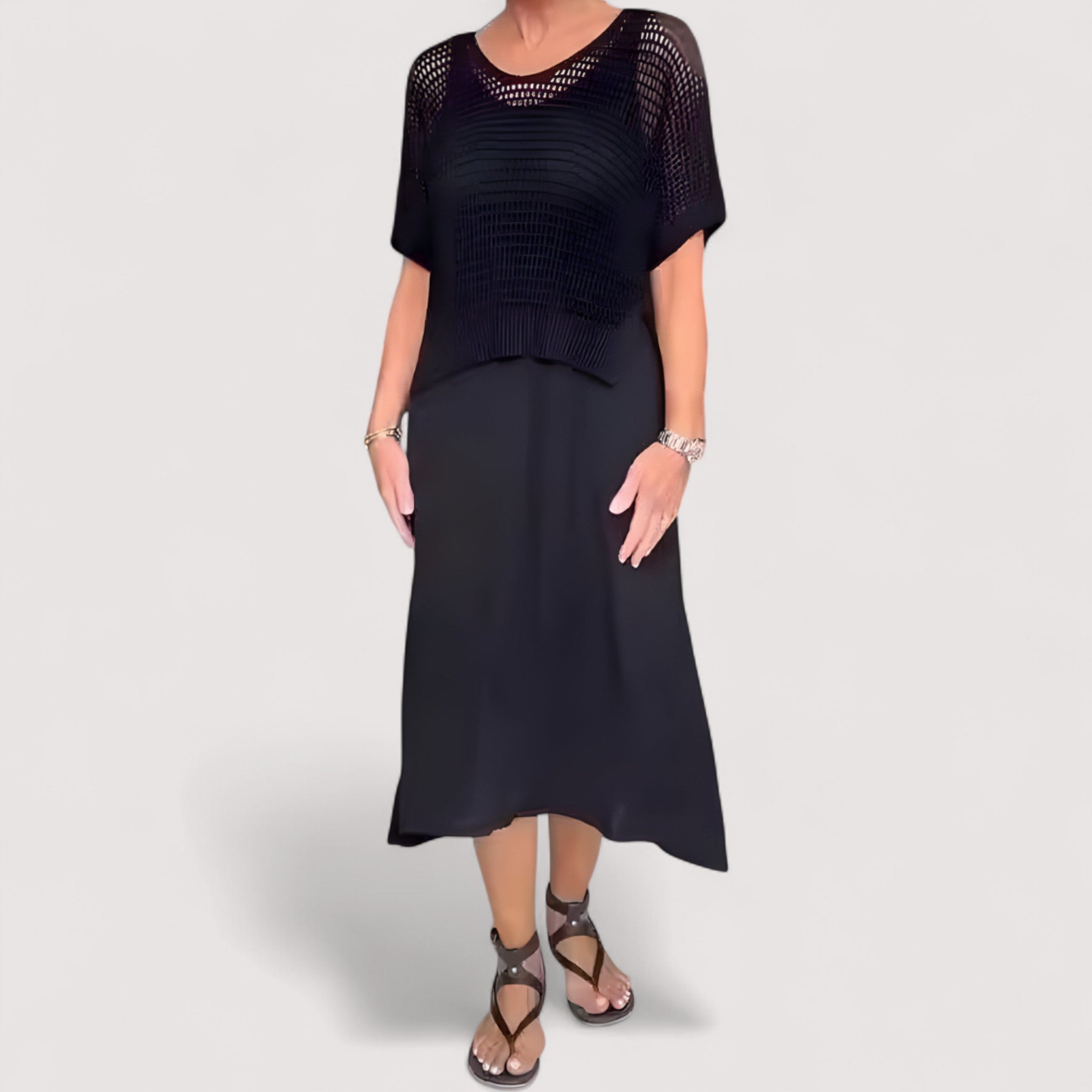 Claudia™ | Robe d'été avec haut en tricot