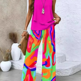 Ovelynra™ | Ensemble débardeur sans manches et pantalon large