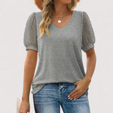 Ilse™ | Blouse transparente à col en V