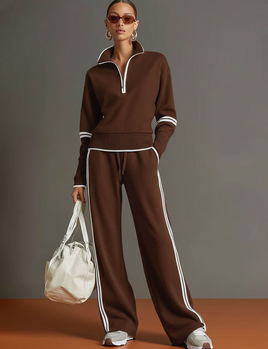 Marietta – Blouse et pantalon à jambes larges
