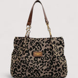 Anouk™ | Sac de shopping en toile à motif léopard