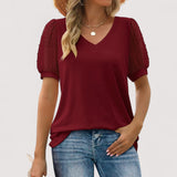 Ilse™ | Blouse transparente à col en V