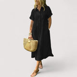Rea™ | robe chemise rayée