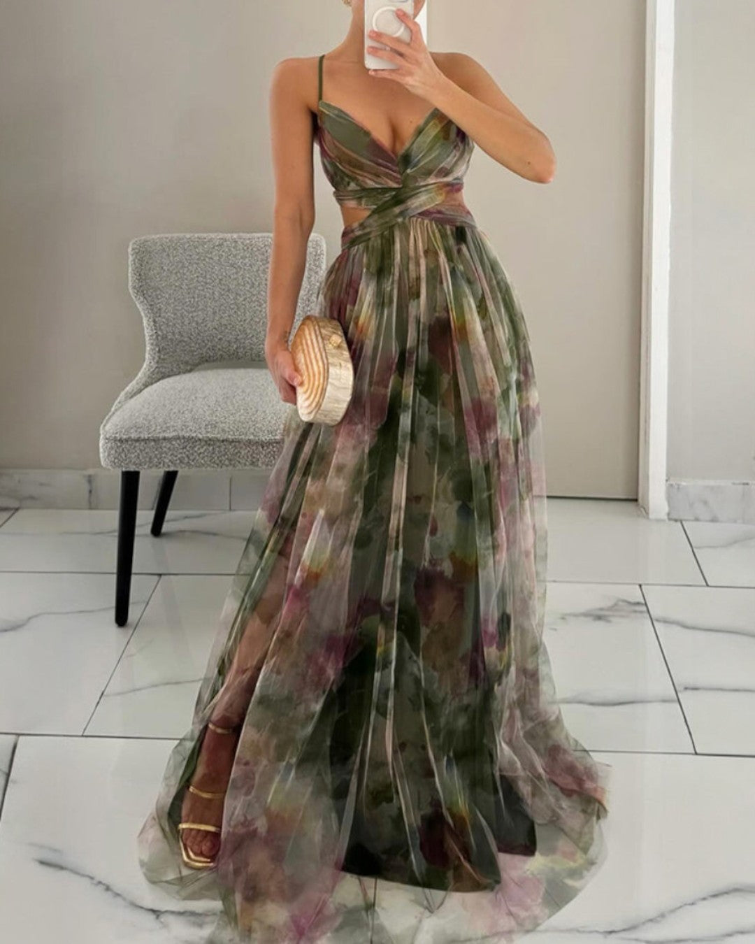 Giselle™ | Robe maxi en fleurs enchanteur
