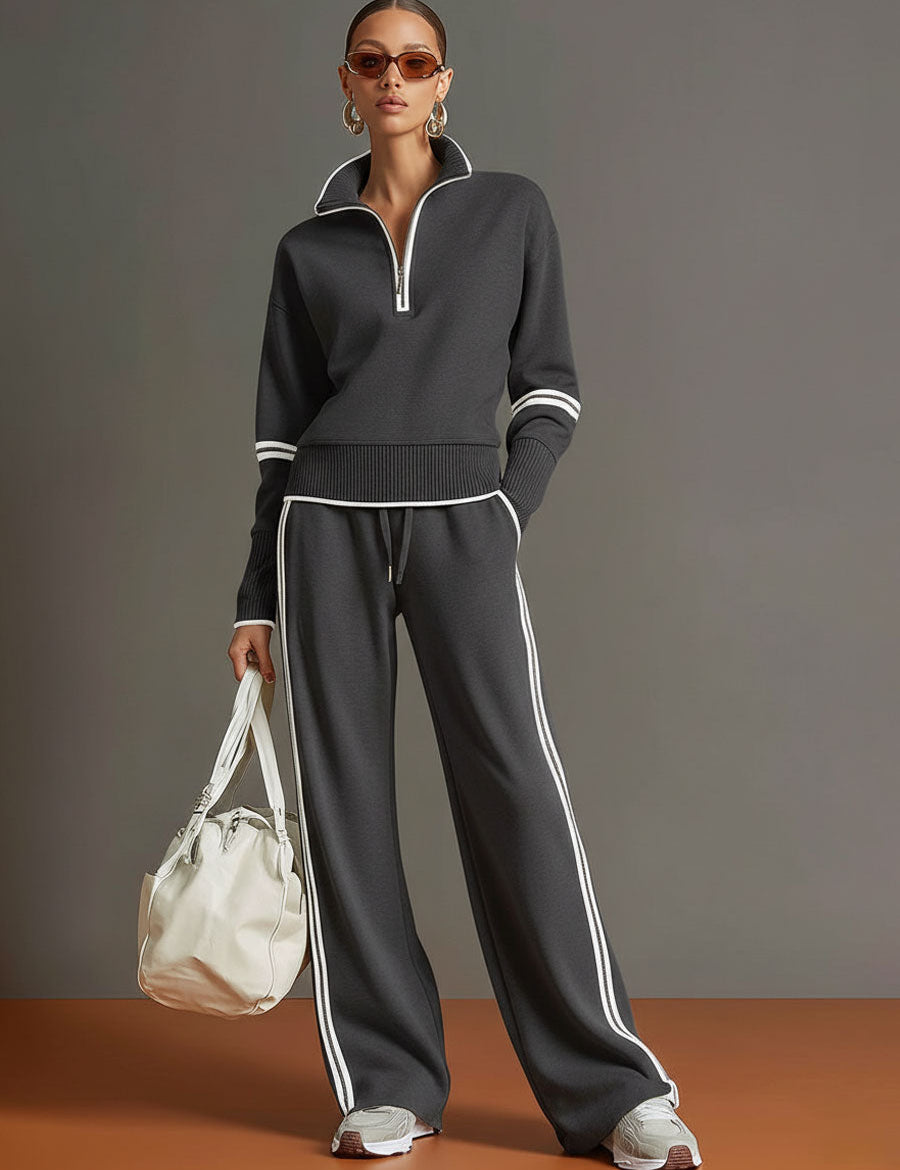 Marietta – Blouse et pantalon à jambes larges