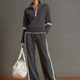 Marietta – Blouse et pantalon à jambes larges