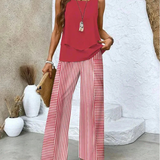 Ovelynra™ | Ensemble débardeur sans manches et pantalon large