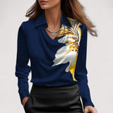 Charlotte™ | Blouse en satin avec décolleté en V