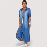 Zava™ | Robe en Denim Longue