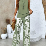Ovelynra™ | Ensemble débardeur sans manches et pantalon large