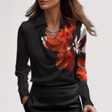 Charlotte™ | Blouse en satin avec décolleté en V