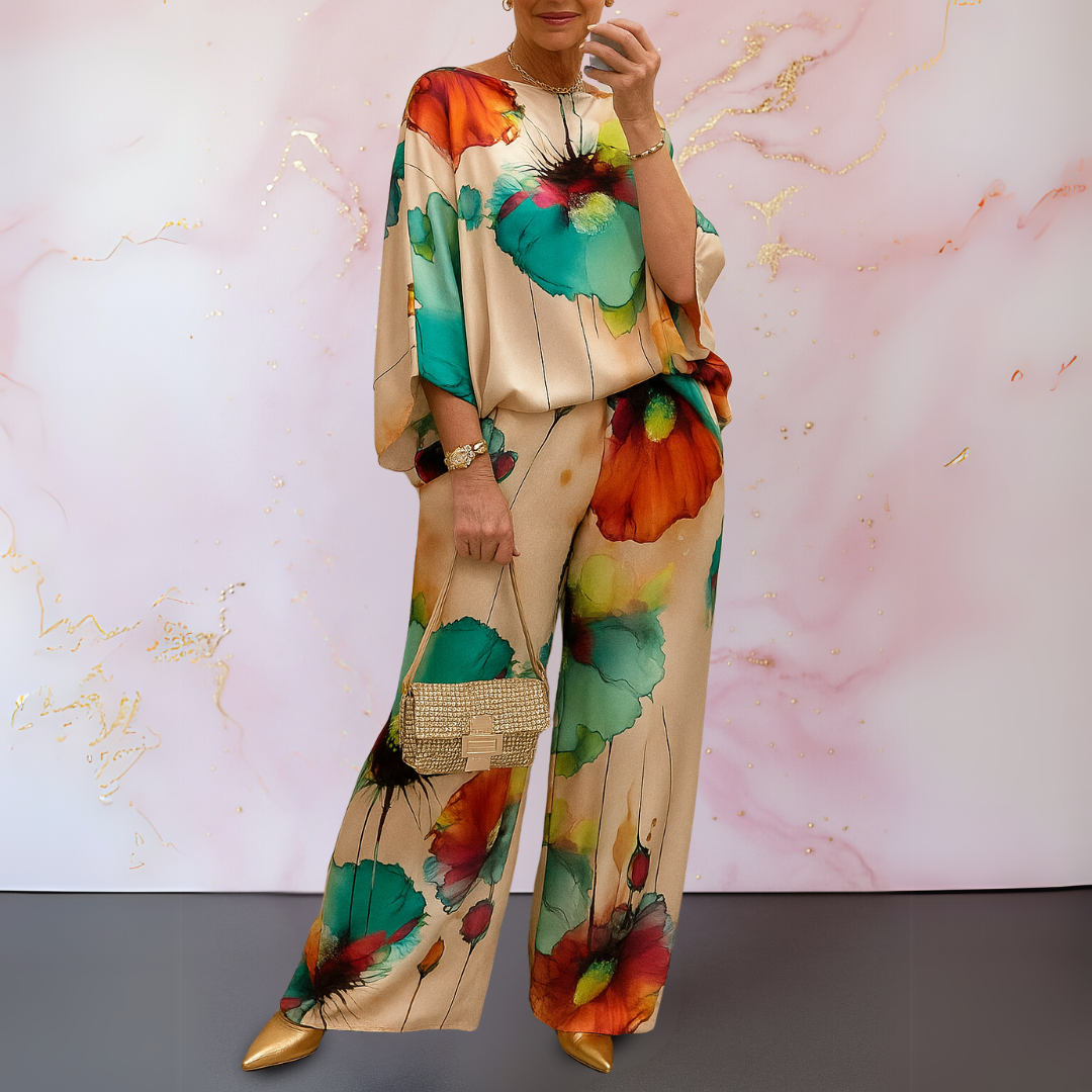 Maelora™ | Ensemble Satin à Deux Pièces pour Femmes
