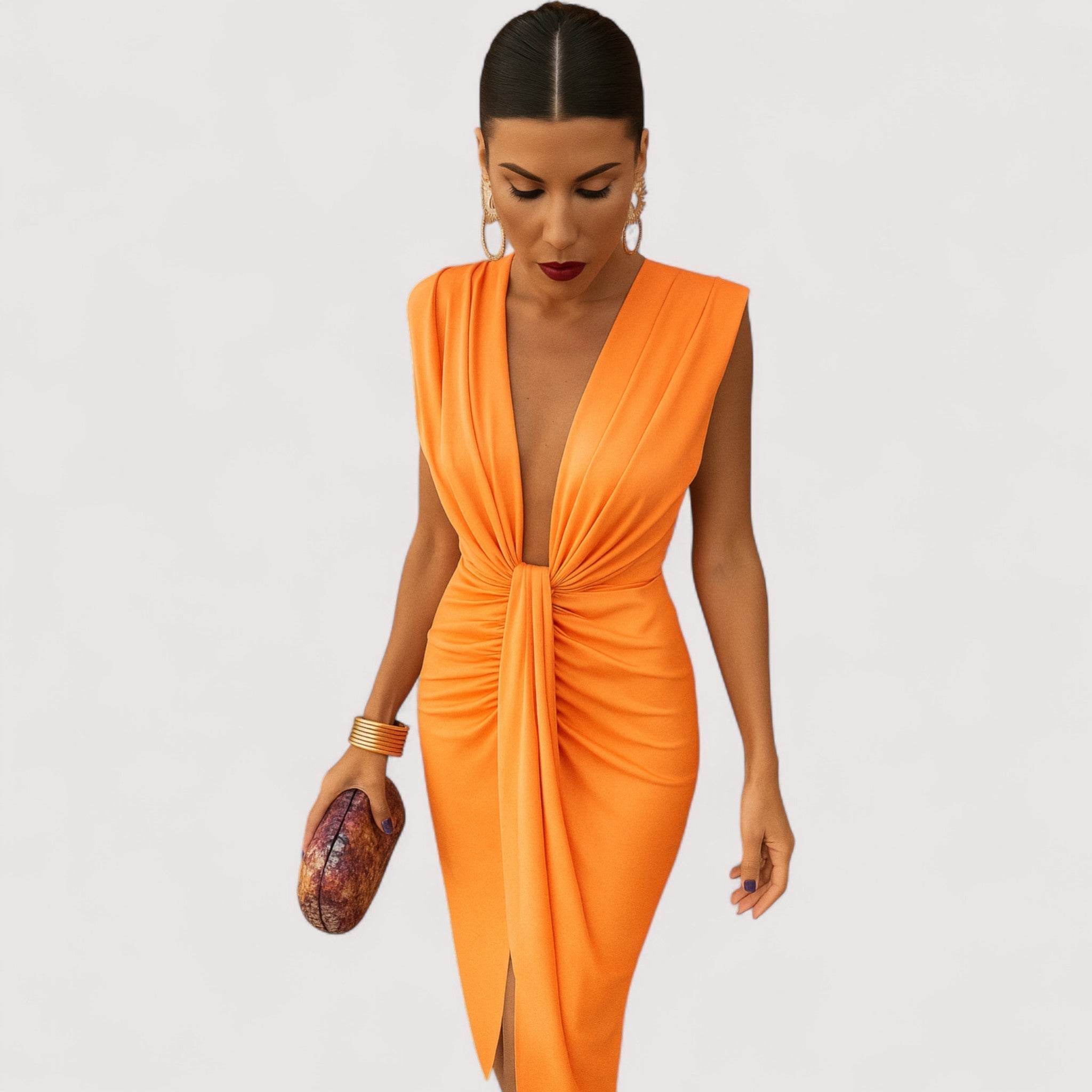 Maila™ | Robe Drapée Élégante