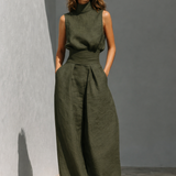 Maria | Ensemble minimaliste en coton et lin