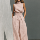 Maria | Ensemble minimaliste en coton et lin