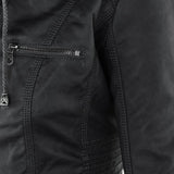 Laurina™ | Veste de biker ajustée avec capuche