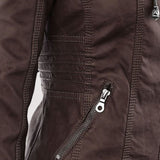 Laurina™ | Veste de biker ajustée avec capuche