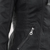 Laurina™ | Veste de biker ajustée avec capuche