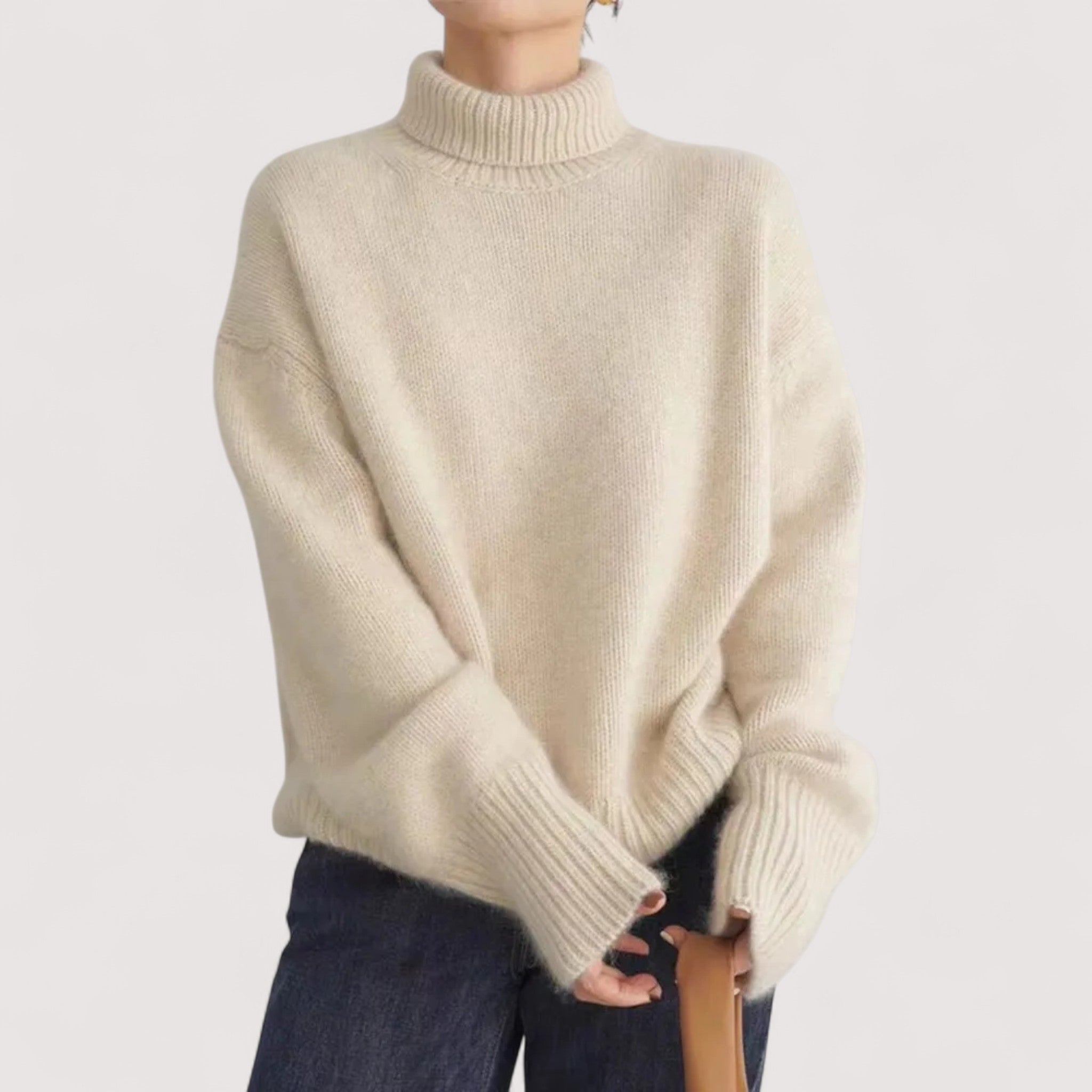 Lucija™ | Pull en cachemire à col roulé