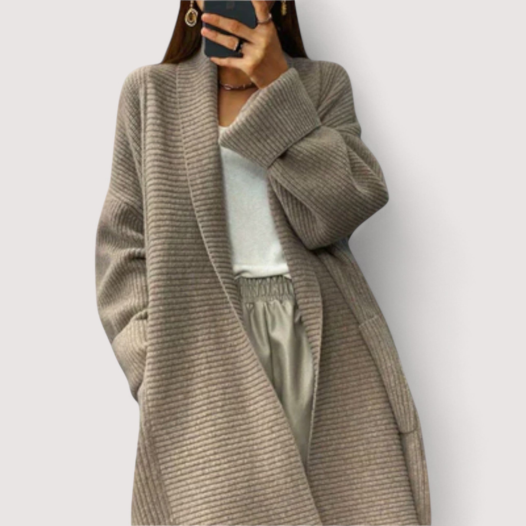 Pladina™ | Cardigan en tricot long