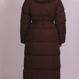 Carmen™ | Manteau long en duvet avec ceinture