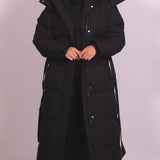 Carmen™ | Manteau long en duvet avec ceinture