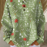 Ingrid™ | Pull avec motif de sapin de Noël