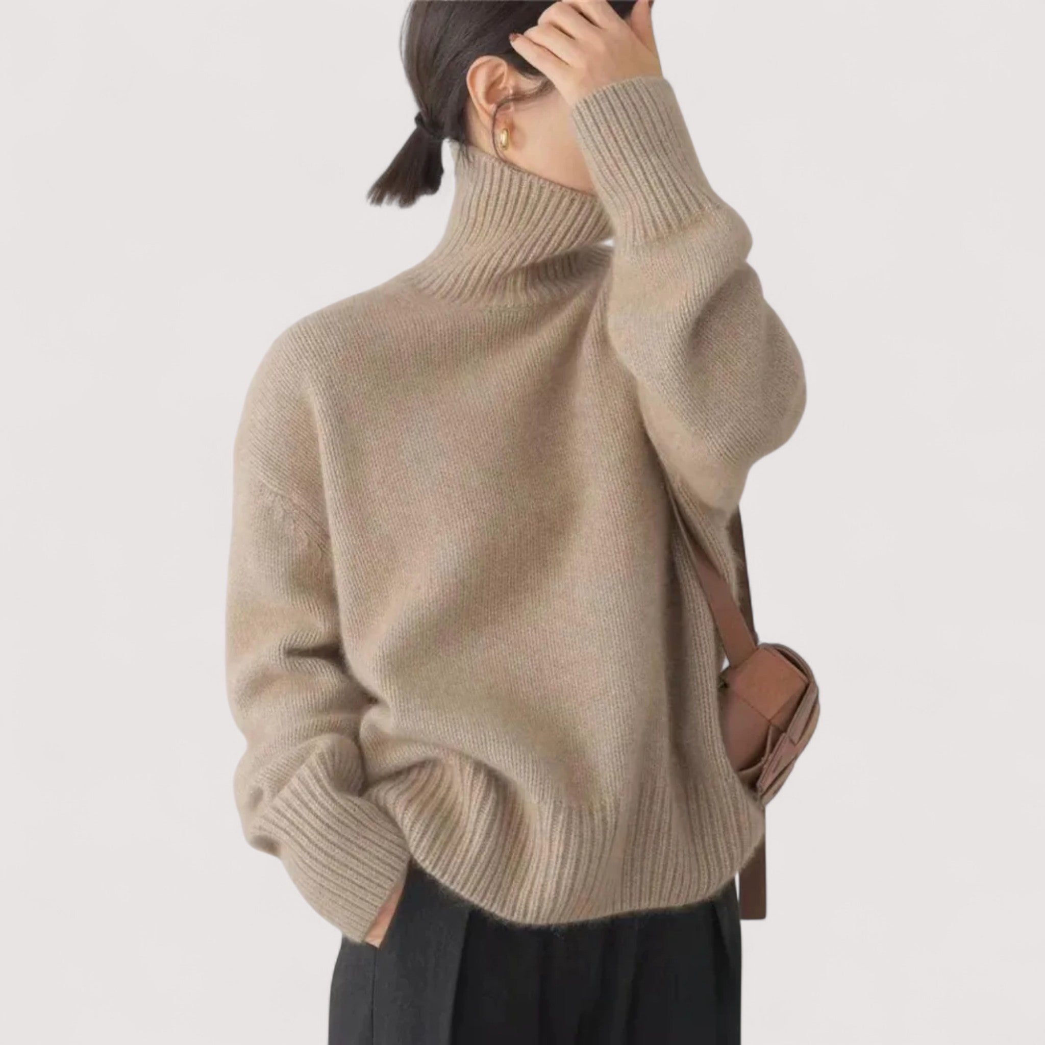 Lucija™ | Pull en cachemire à col roulé