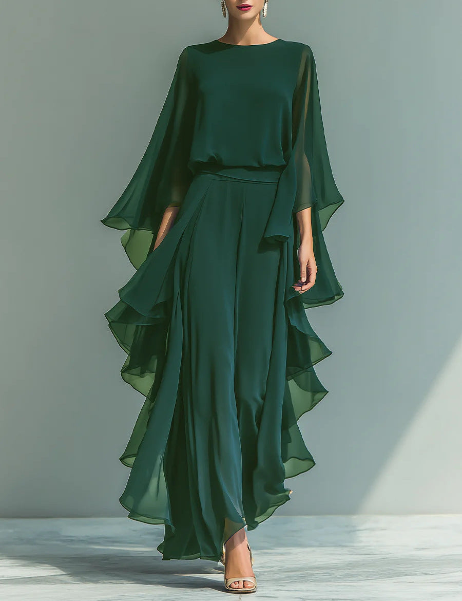 Aurora | Ensemble Chiffon Élégant avec Volants