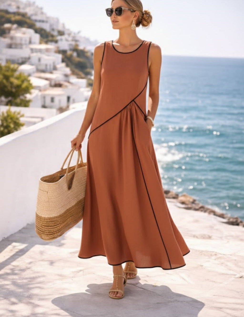 Maisy™ - Robe sans manches élégante
