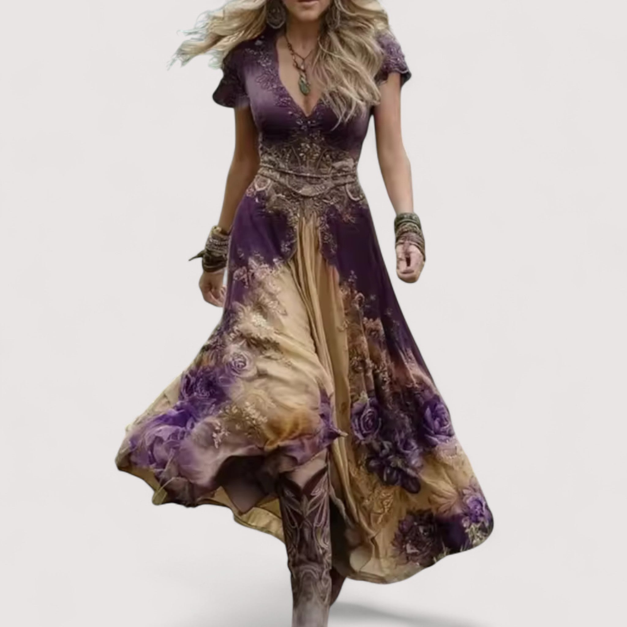 Viviane™ | Robe Fleurie Fluide