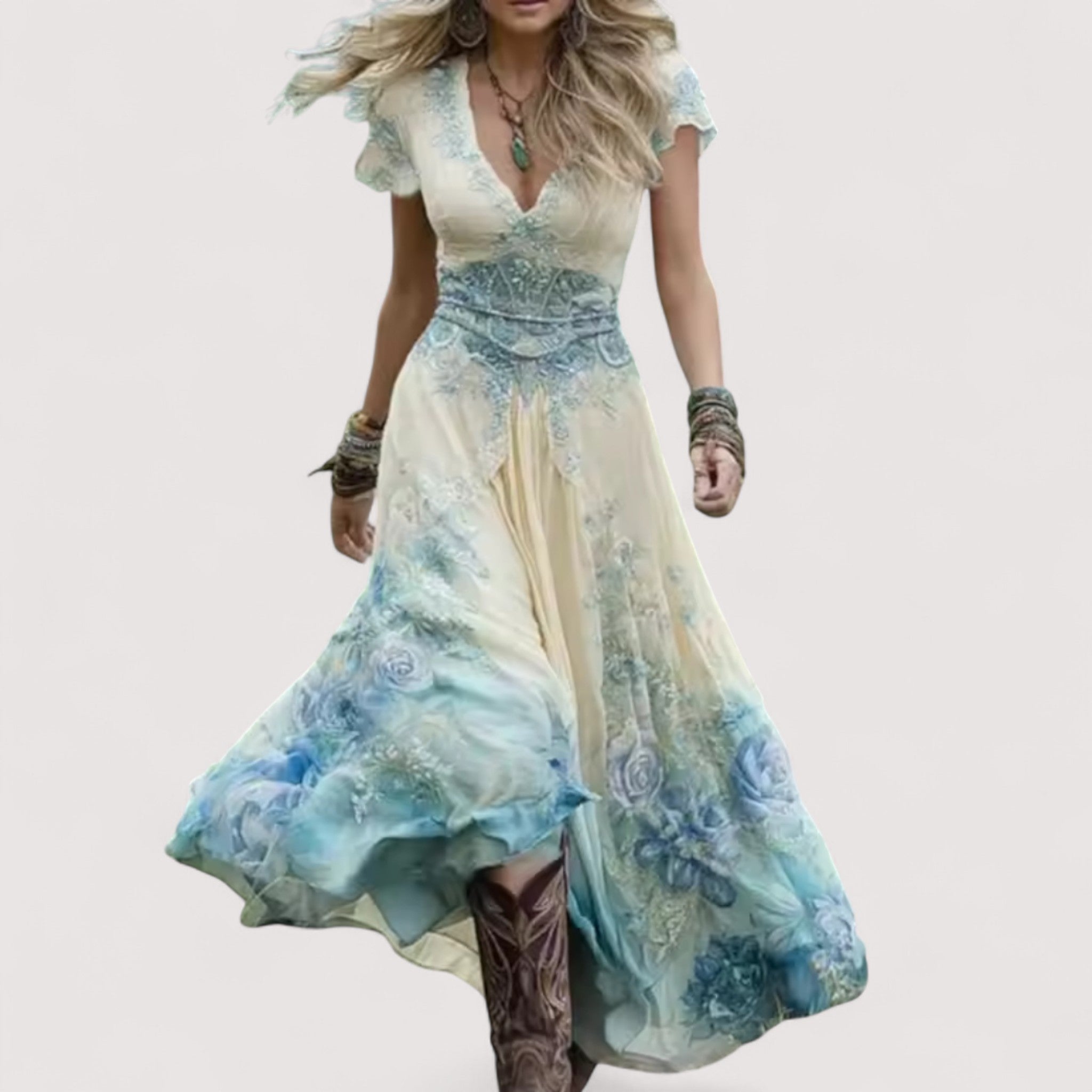 Viviane™ | Robe Fleurie Fluide